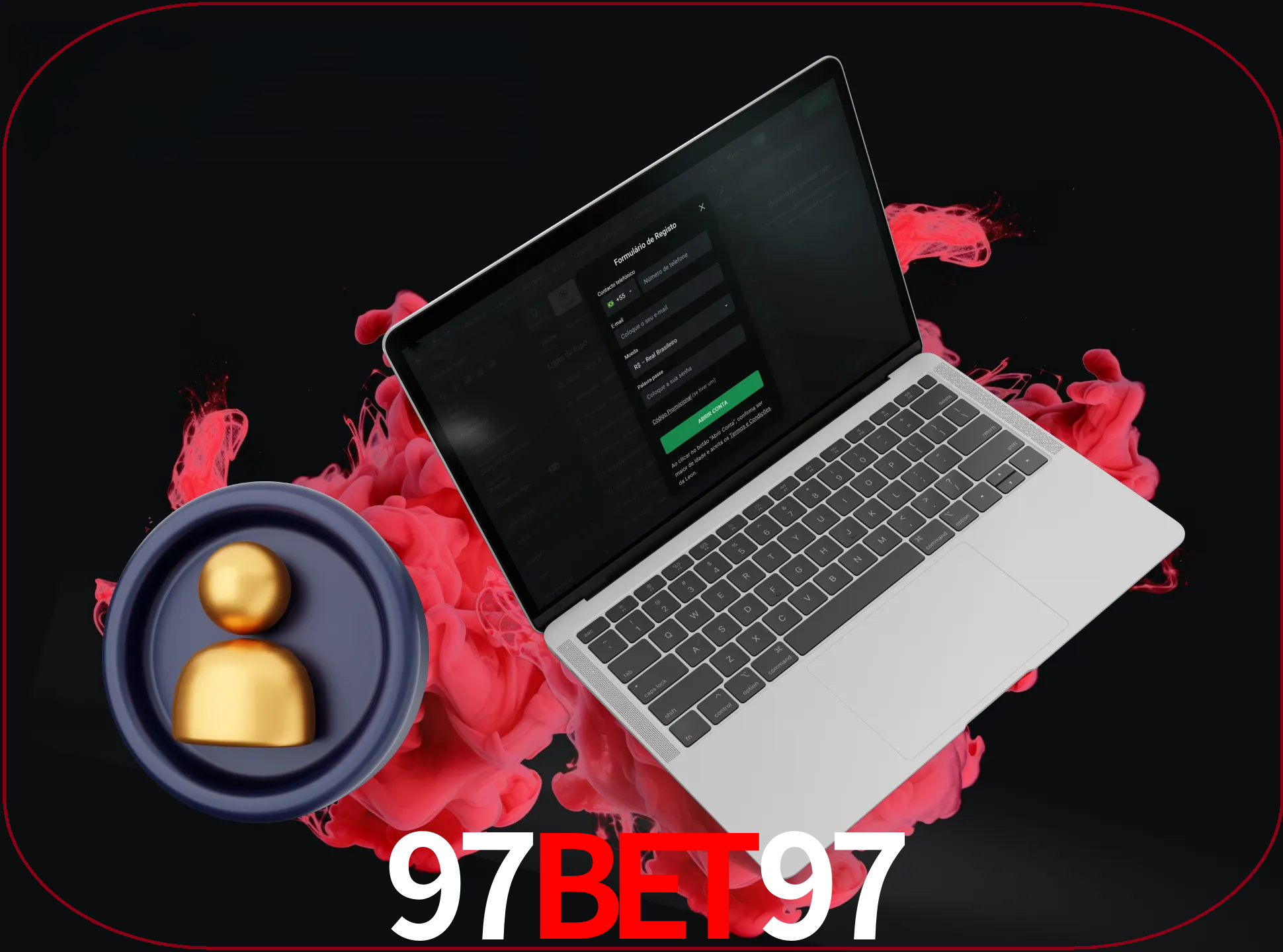 No cabeçalho do site 97BET97, clique no botão que o levará a um formulário especial onde terá de introduzir as suas informações actuais.