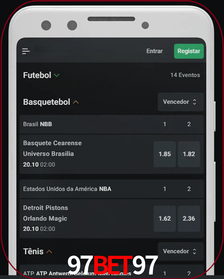 Aposte e assista aos esportes em formato ao vivo.