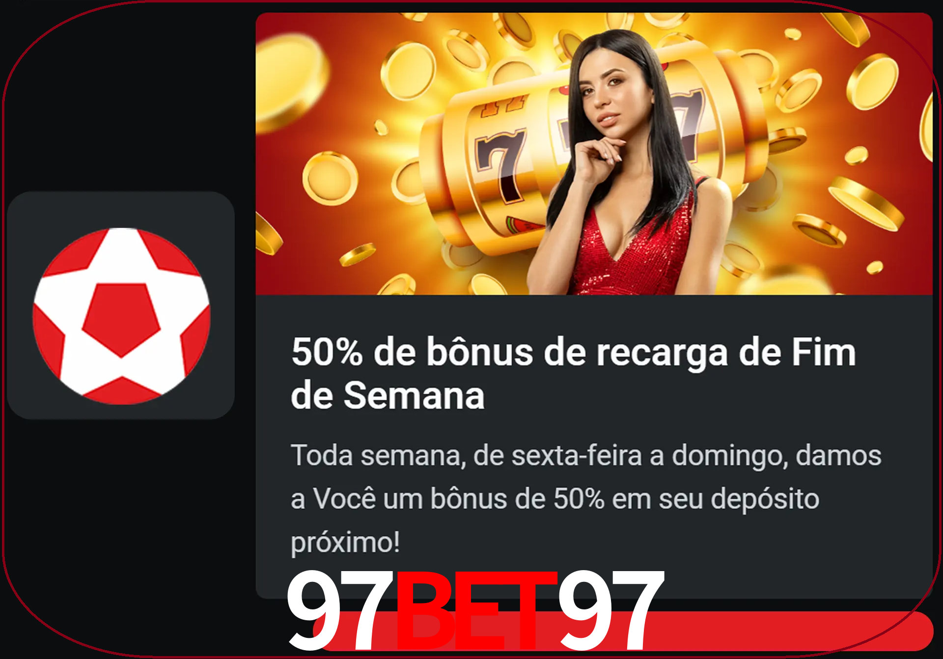 Volte a cada semana para receber novos bônus em dinheiro.