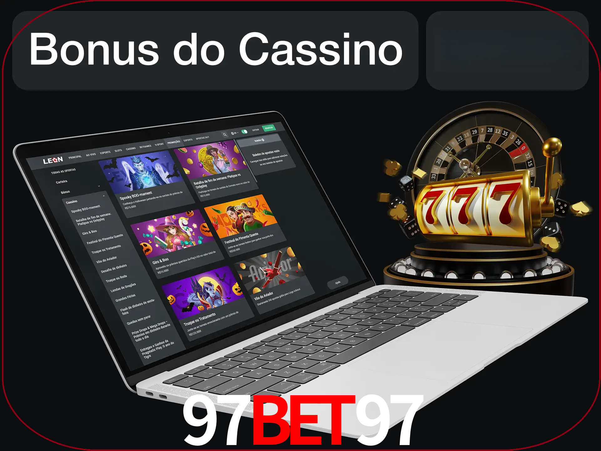 Use o bônus do cassino para começar melhor.