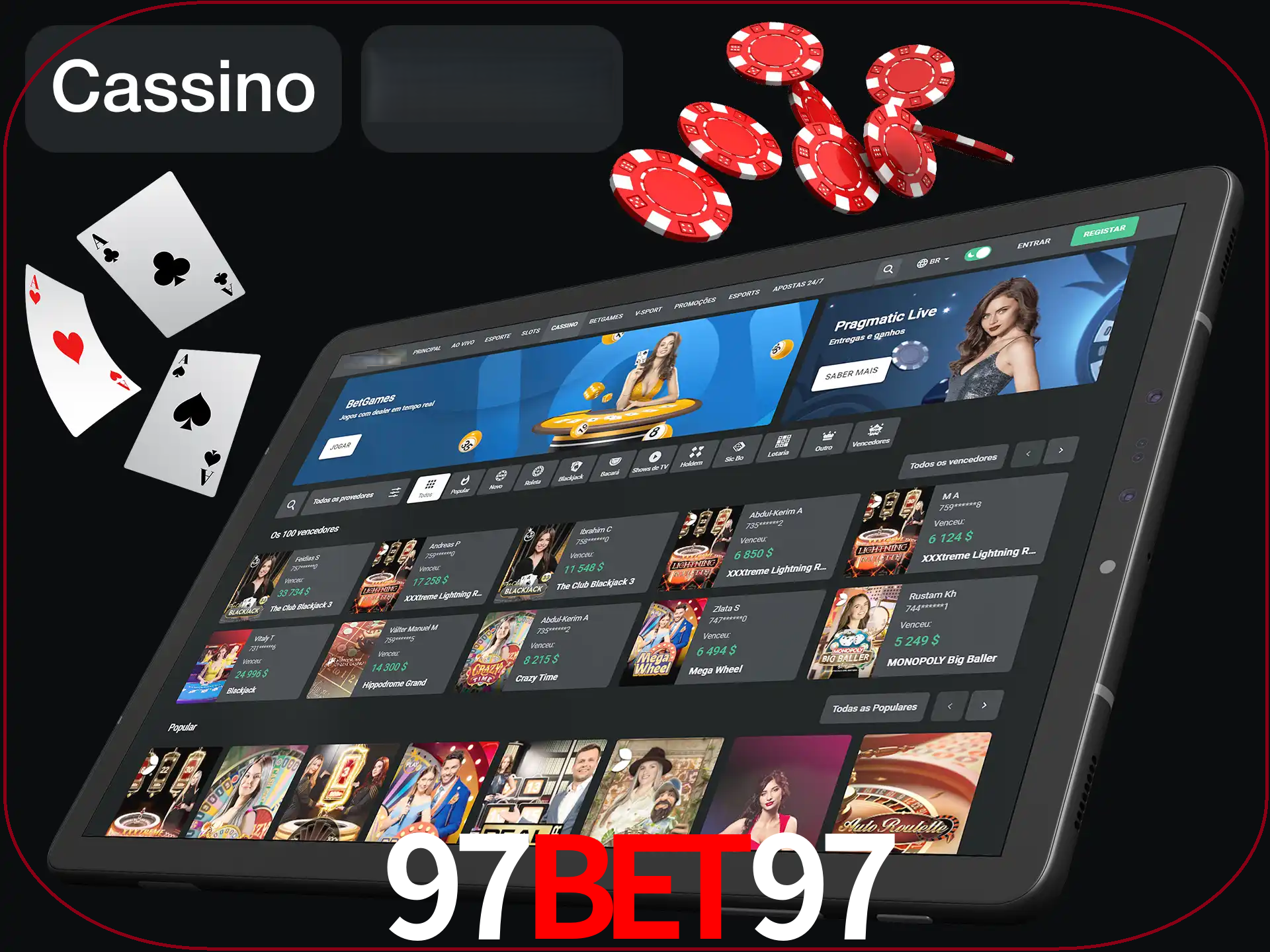 Jogue vários jogos de cassino em nosso cassino.