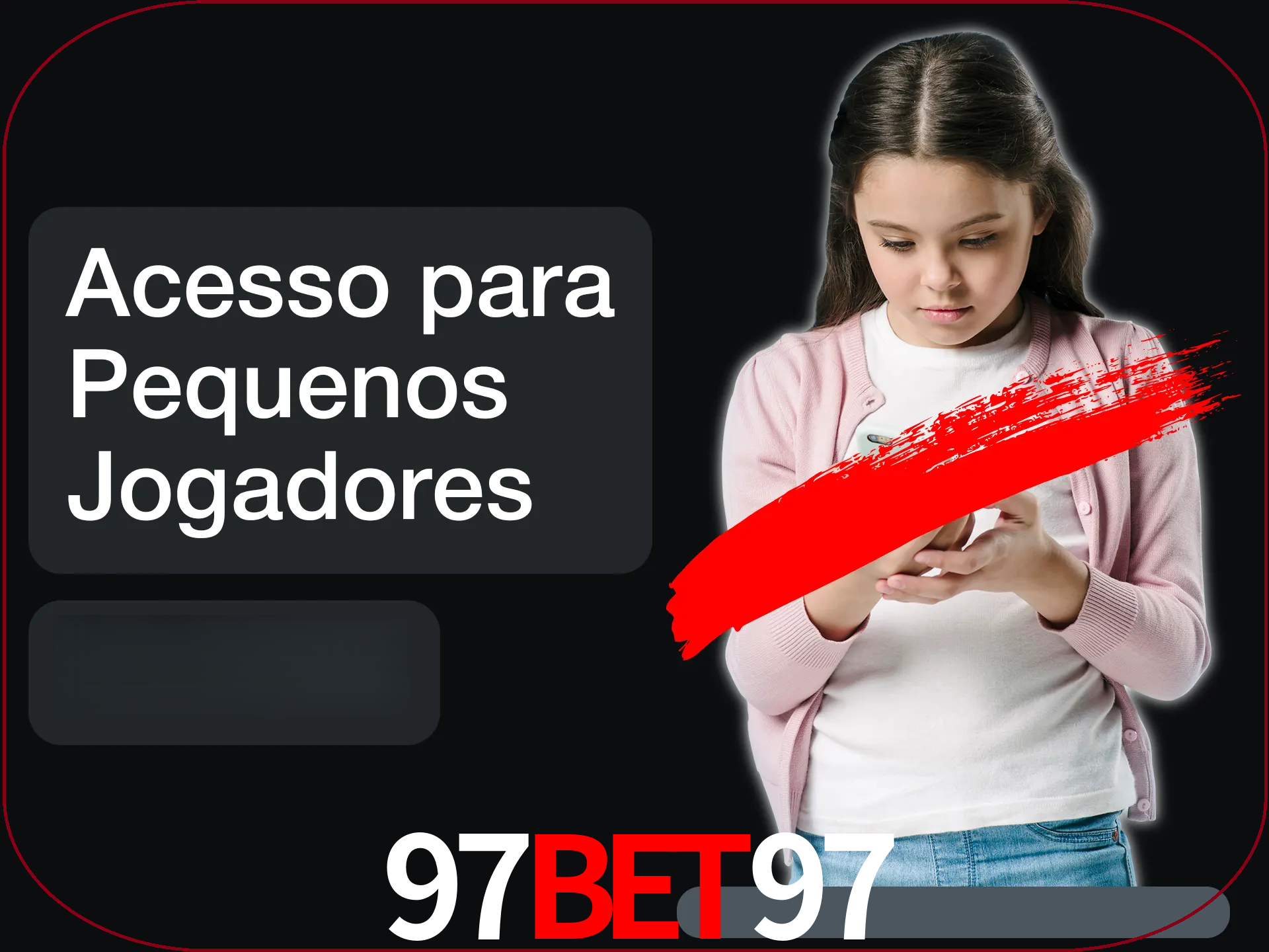 As crianças não podem jogar jogos de cassino.